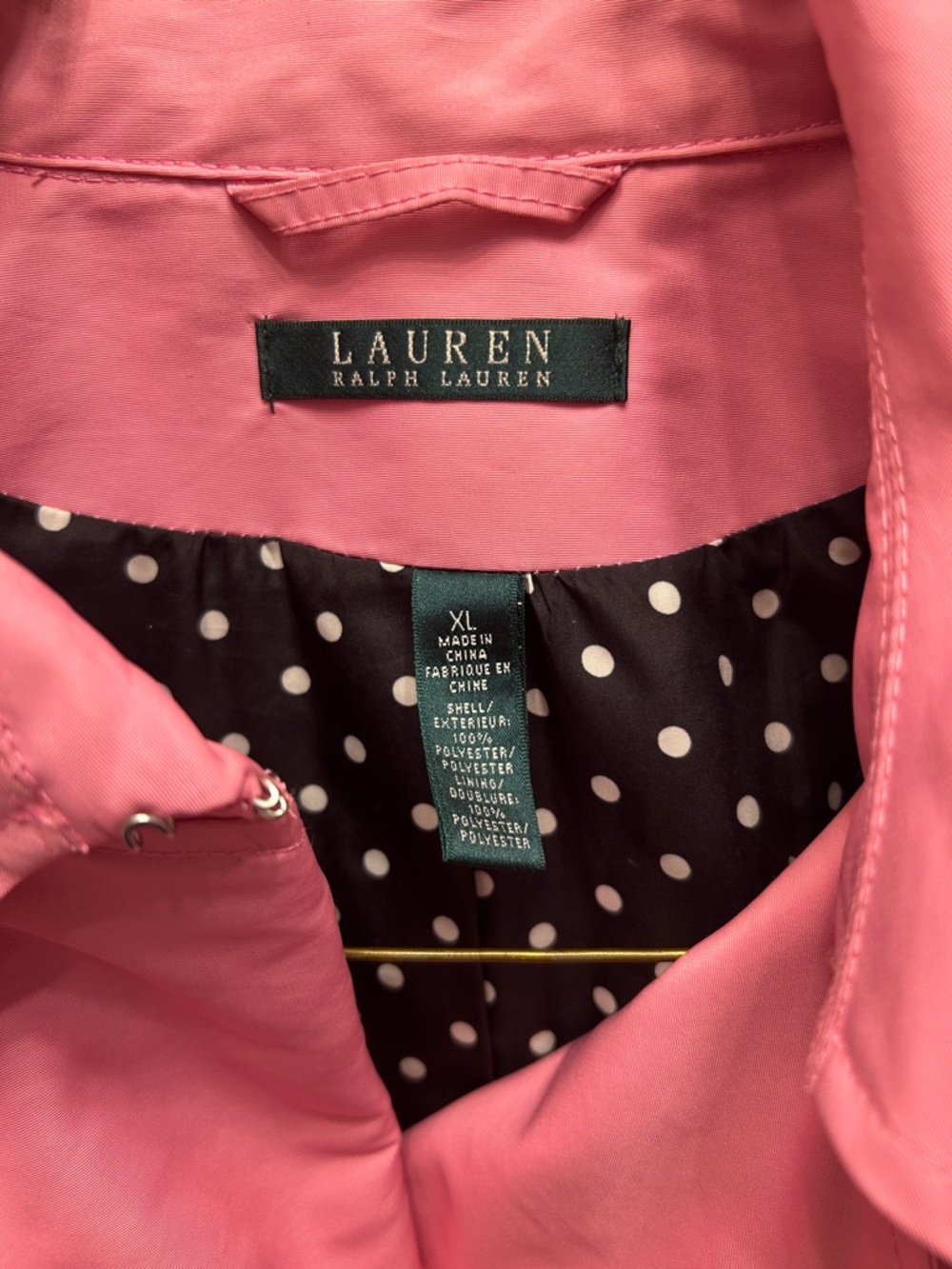 Ralph Lauren Roses Pink Double-Breasted Trench Raincoat with Belt - Picture 3 of 15